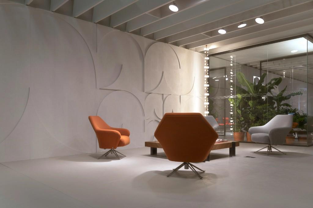 Lounge eines internationalen Industriekonzerns